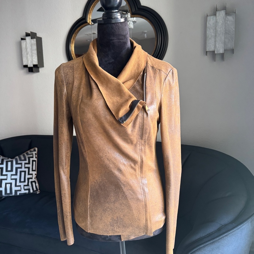 Zara Woman Size M brown nubuck suede like jacket